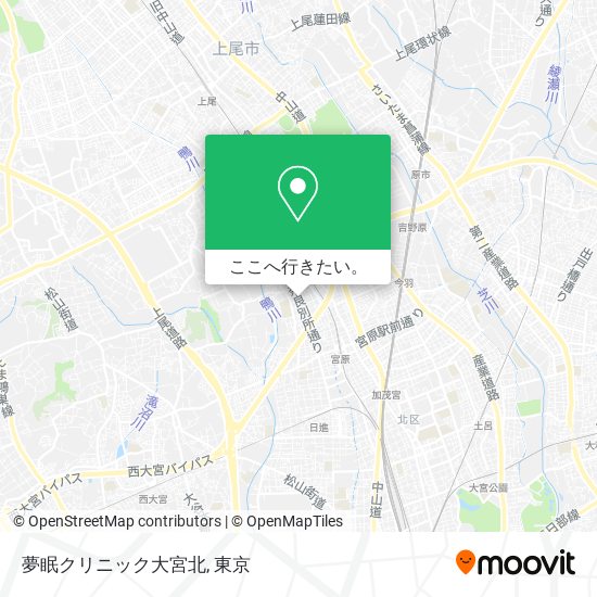 夢眠クリニック大宮北地図