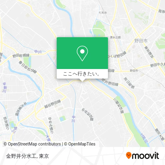 金野井分水工地図