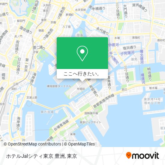 ホテルJalシティ東京 豊洲地図