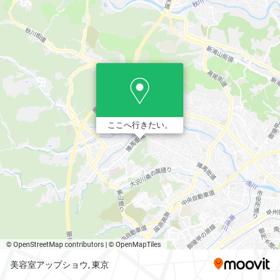 美容室アップショウ地図