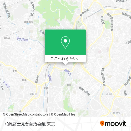 柏尾富士見台自治会館地図