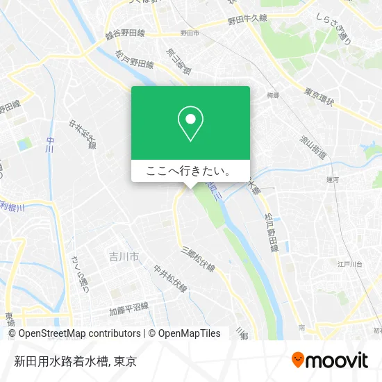 新田用水路着水槽地図