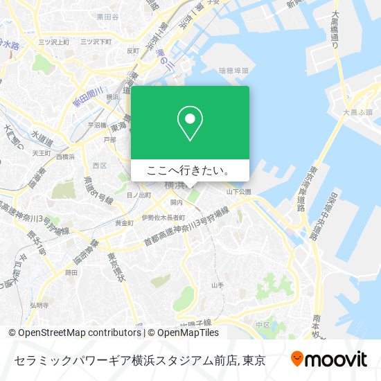 セラミックパワーギア横浜スタジアム前店地図