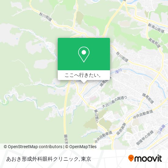 あおき形成外科眼科クリニック地図