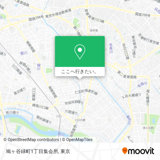 鳩ヶ谷緑町1丁目集会所地図