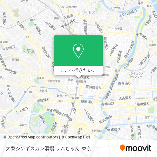 大衆ジンギスカン酒場 ラムちゃん地図