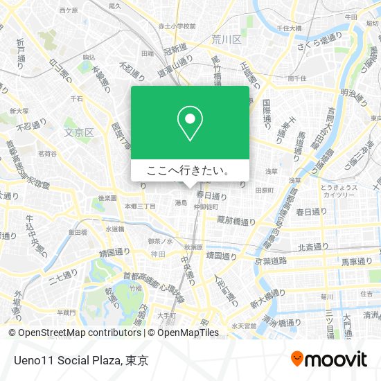 Ueno11 Social Plaza地図