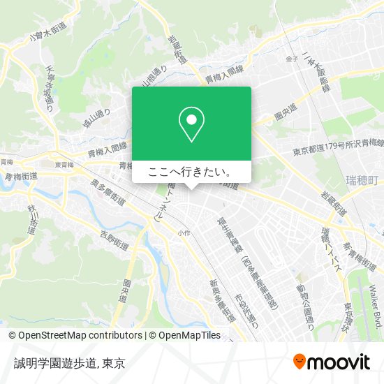 誠明学園遊歩道地図