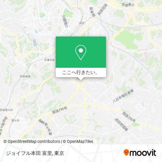 ジョイフル本田 富里地図