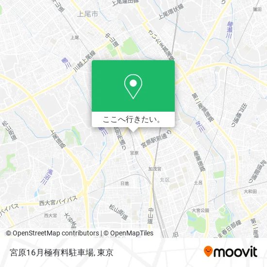 宮原16月極有料駐車場地図