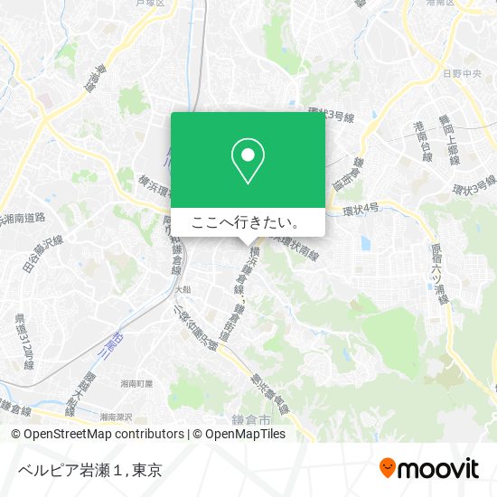 ベルピア岩瀬１地図