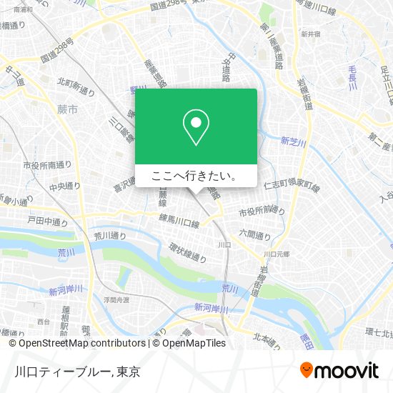 川口ティーブルー地図