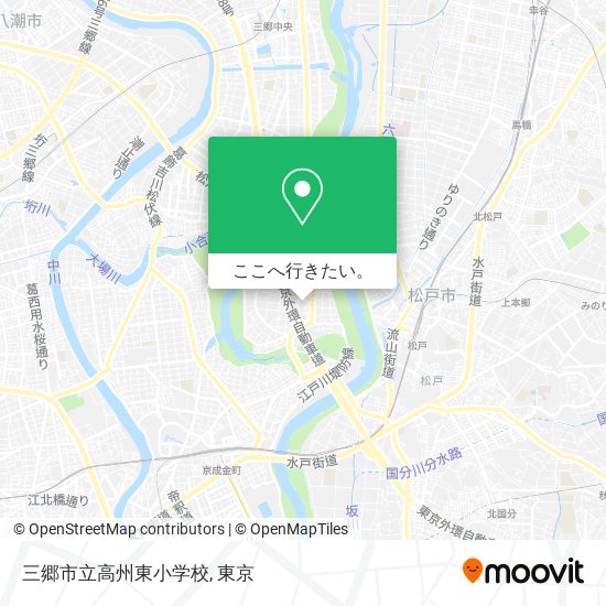 三郷市立高州東小学校地図