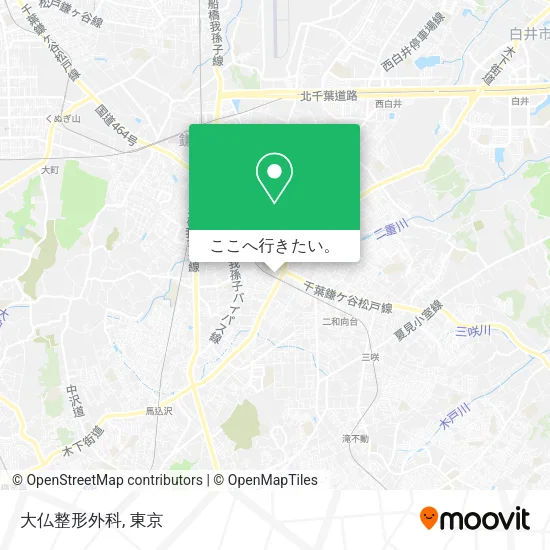 大仏整形外科地図