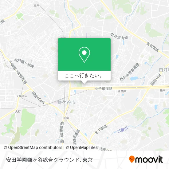 安田学園鎌ヶ谷総合グラウンド地図