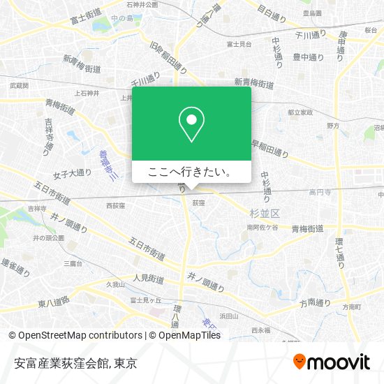 安富産業荻窪会館地図