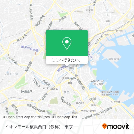 イオンモール横浜西口（仮称）地図