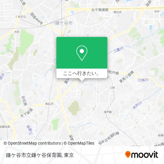 鎌ケ谷市立鎌ケ谷保育園地図