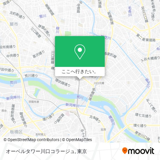 オーベルタワー川口コラージュ地図