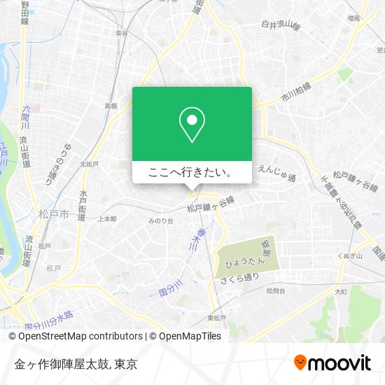 金ヶ作御陣屋太鼓地図