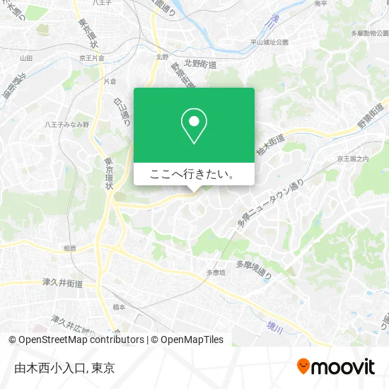 由木西小入口地図