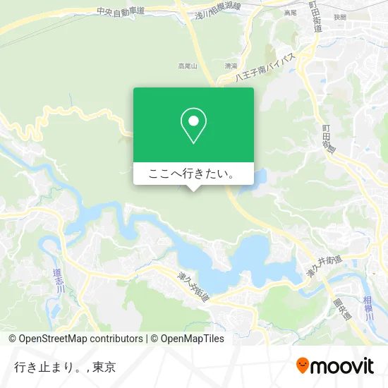 行き止まり。地図