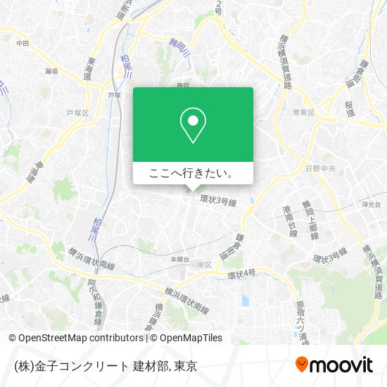 (株)金子コンクリート 建材部地図