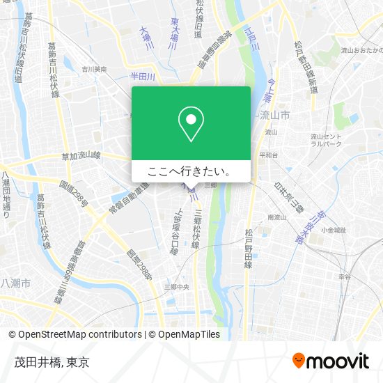 茂田井橋地図