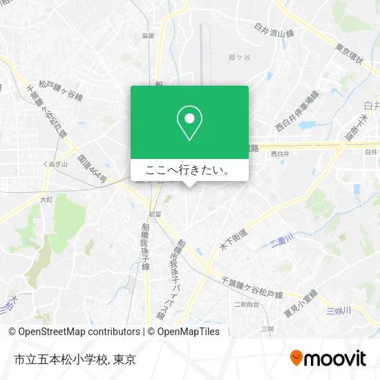 市立五本松小学校地図