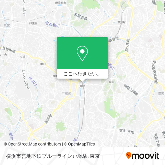 横浜市営地下鉄ブルーライン戸塚駅地図
