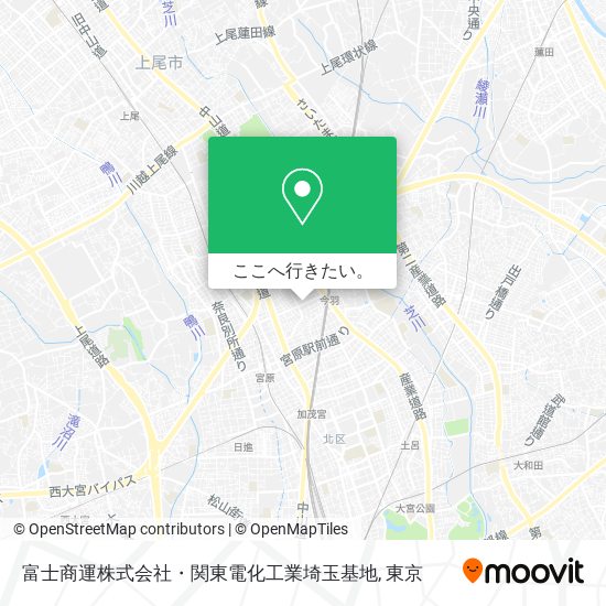 富士商運株式会社・関東電化工業埼玉基地地図