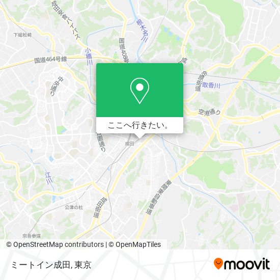 ミートイン成田地図