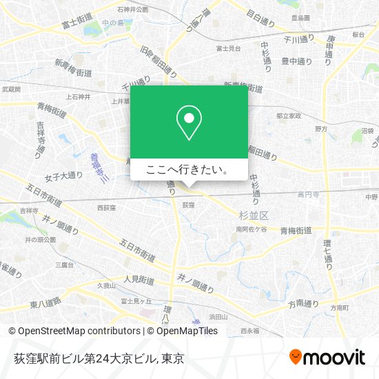 荻窪駅前ビル第24大京ビル地図