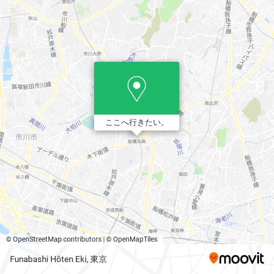 Funabashi Hōten Eki地図