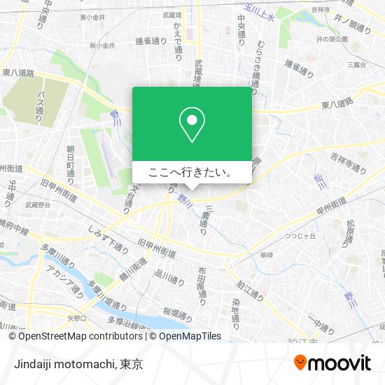 Jindaiji motomachi地図