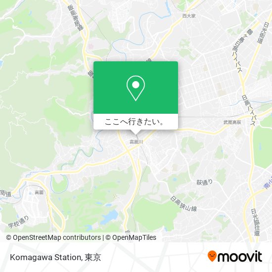 Komagawa Station地図