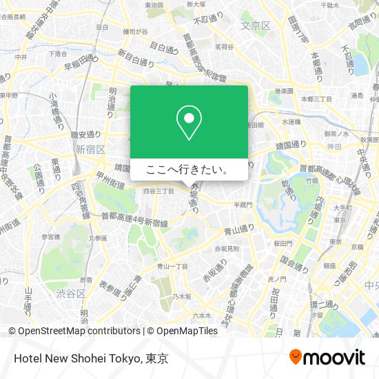 Hotel New Shohei Tokyo地図