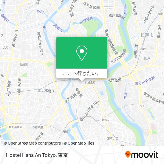 Hostel Hana An Tokyo地図