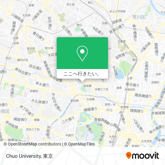 Chuo University地図