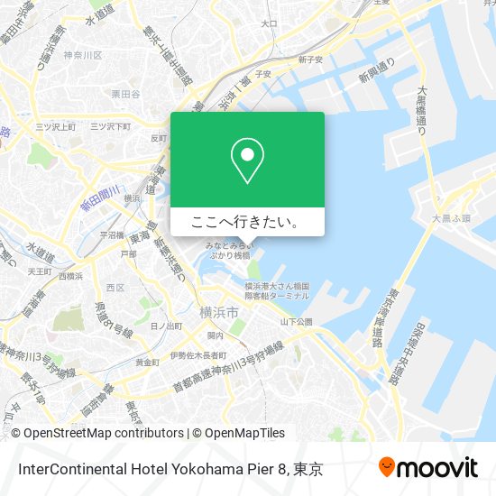 InterContinental Hotel Yokohama Pier 8地図