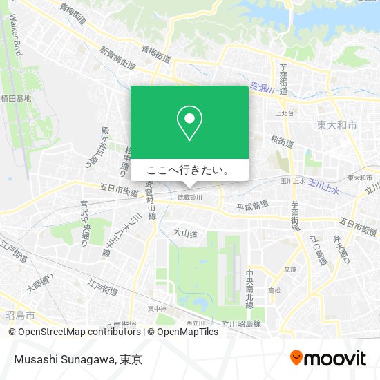 Musashi Sunagawa地図