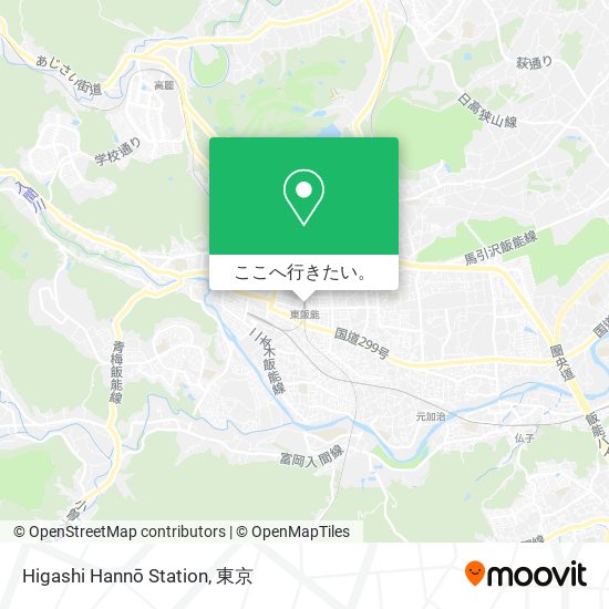 Higashi Hannō Station地図