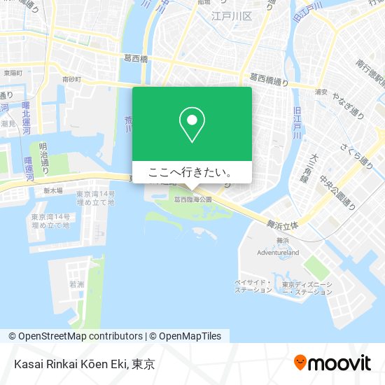 Kasai Rinkai Kōen Eki地図
