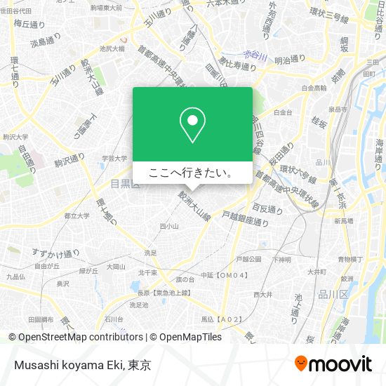 Musashi koyama Eki地図