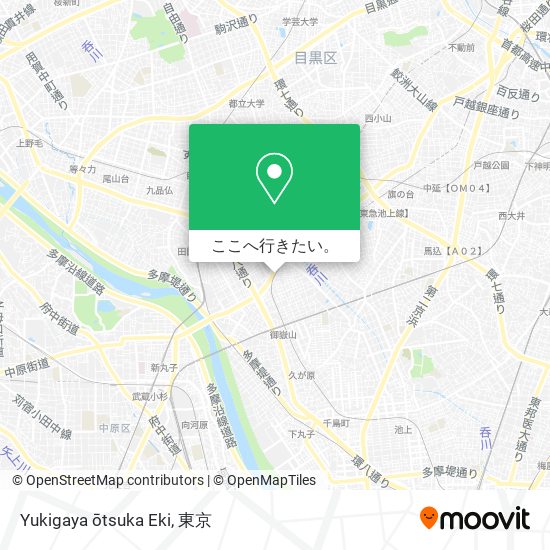 Yukigaya ōtsuka Eki地図