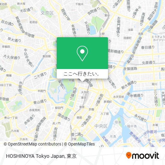 HOSHINOYA Tokyo Japan地図