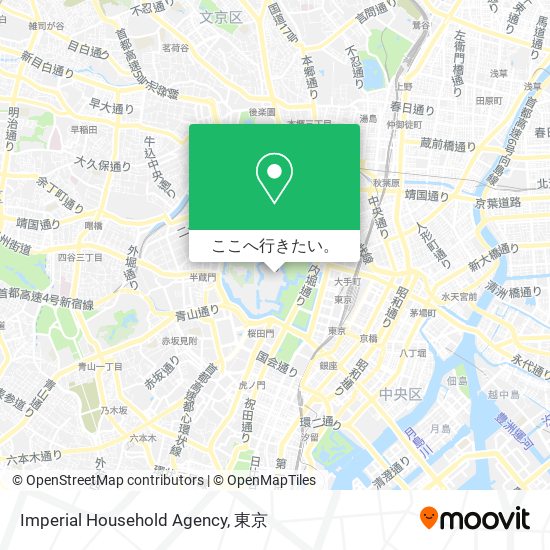 Imperial Household Agency地図