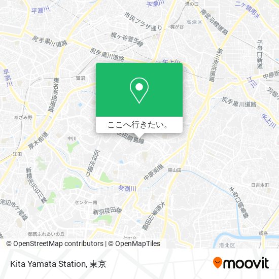 Kita Yamata Station地図