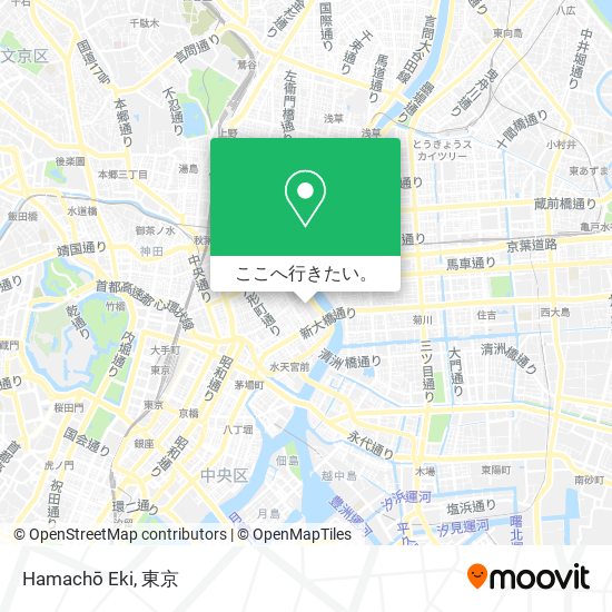 Hamachō Eki地図