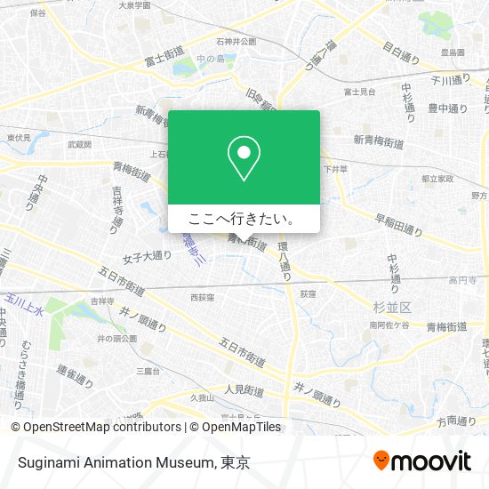 Suginami Animation Museum地図